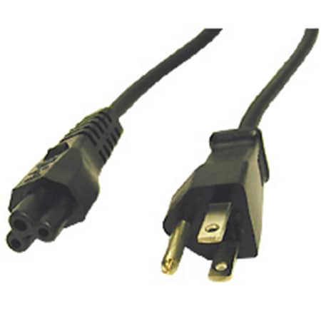 Fasttrack 6ft 18 AWG 3-Slot Laptop Power Cord IEC320C5 to NEMA 5-15P FA56964